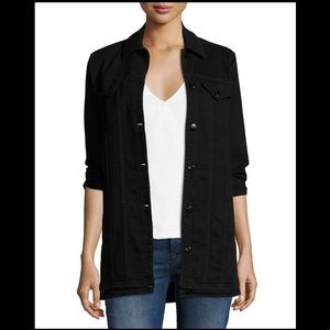 J Brand Black Denim Maxi Jacket
